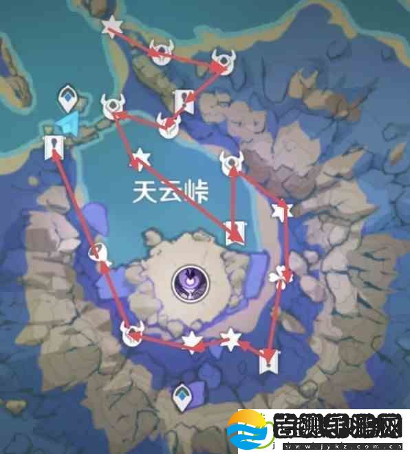 原神3.3版天云草实快速收集路线