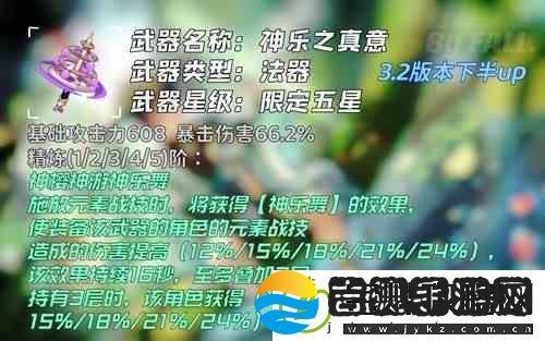 原神3.3流浪者武器介绍排行