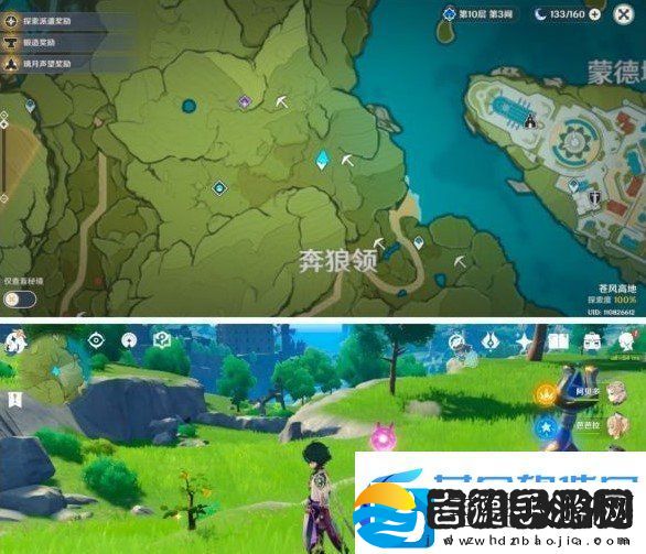 原神带有黄色的采集物在什么地方