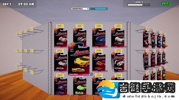 模拟收藏小汽车展开体验