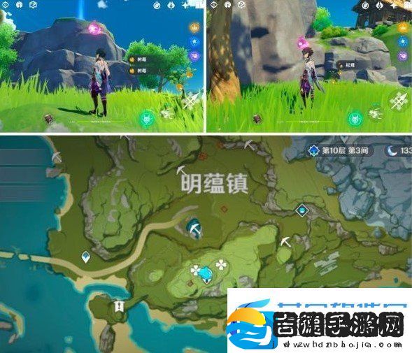 原神带有黄色的采集物在什么地方