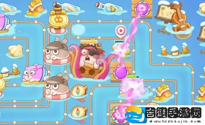 保卫萝卜4暖暖汤泉第4关怎么过