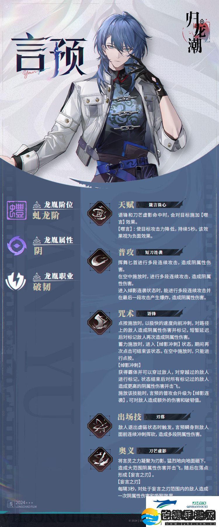 归龙潮言预龙胤角色介绍