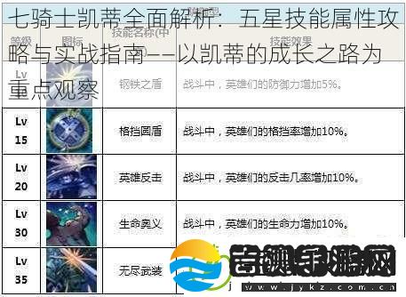 七骑士凯蒂全面解析