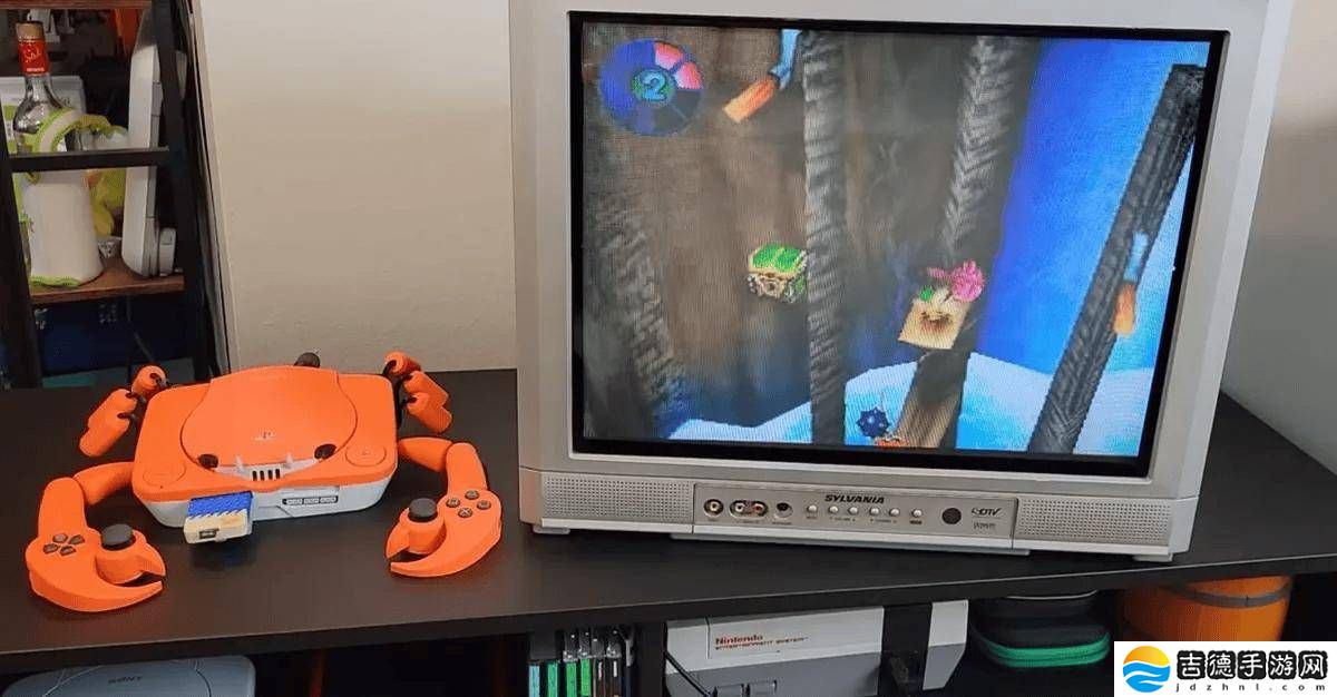 初代PS主机变身螃蟹造型，3D打印外壳蟹钳手柄你见过吗？