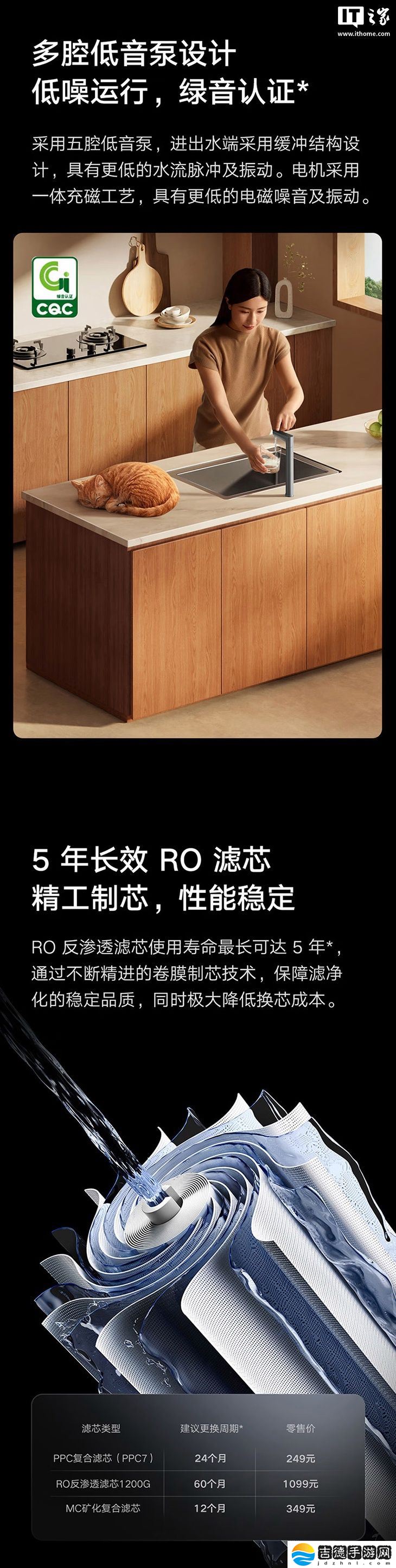 小米推出米家富矿净水器 1200G：5 年长效 RO 滤芯、OLED 触控龙头，3399 元