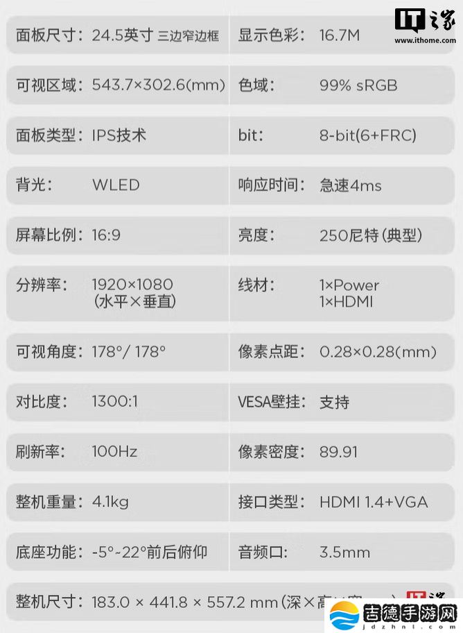 联想推出 ThinkVision“S25e-30 焕新版”24.5 英寸显示器：1080P 100Hz，579 元