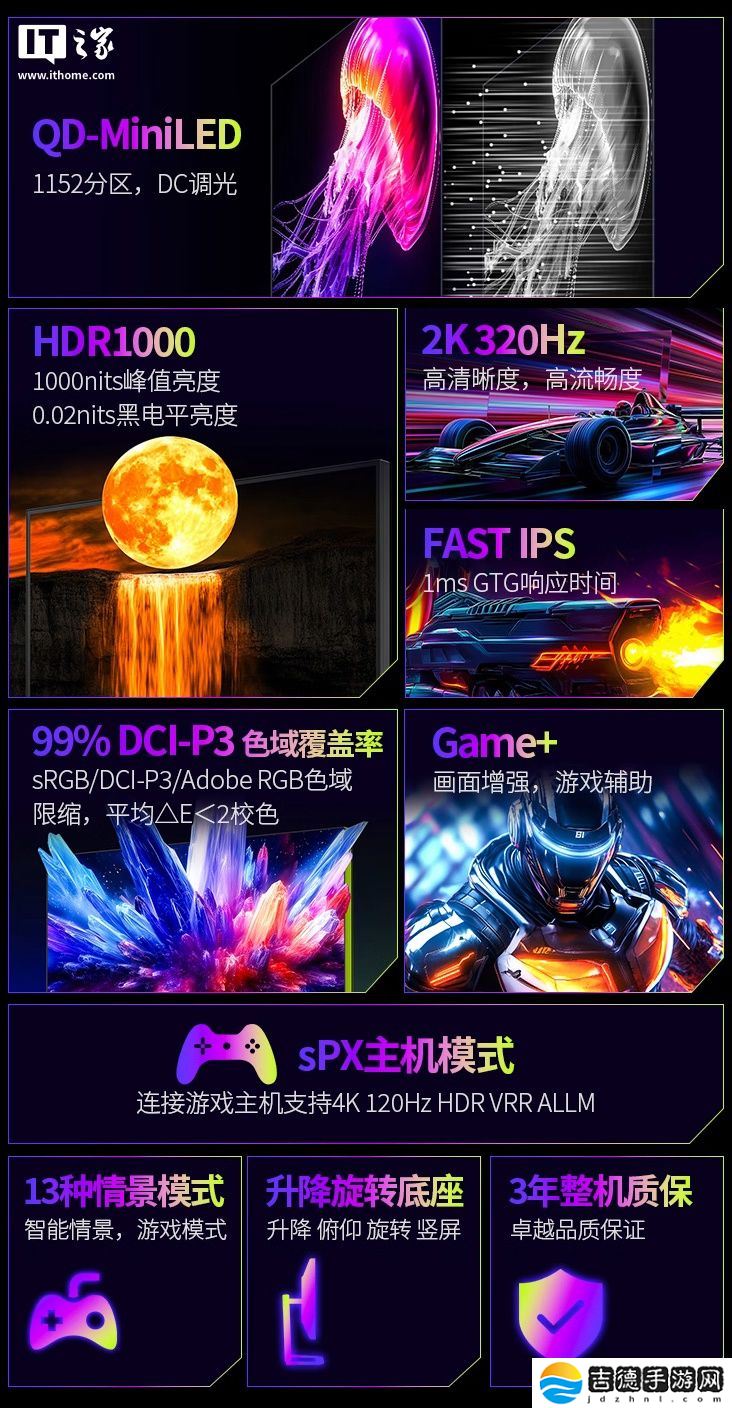 泰坦军团推出“P275MS+”27 英寸显示器：2K 320Hz Mini LED + 光线传感器，国补后 1529 元