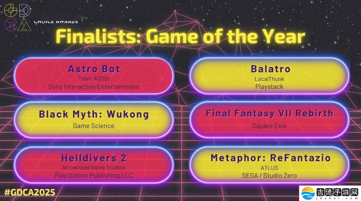 《黑神话：悟空》摘得GDC 2025最佳视觉艺术奖，年度最佳游戏花落谁家？