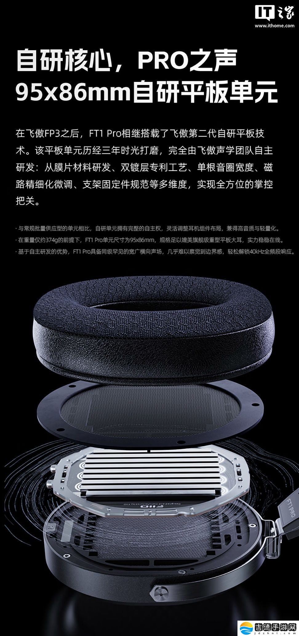 飞傲 FT1 Pro 开放式平板头戴耳机新增蓝色版：双 3.5mm TRS 接口、20Ω 低阻抗设计，1299 元