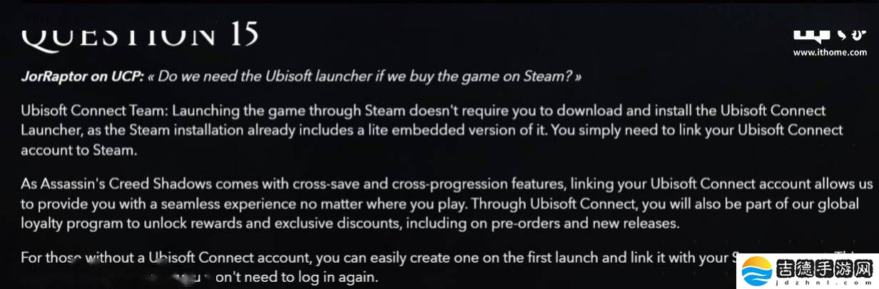 《刺客信条：影》Steam版免装Ubisoft Connect，轻量级嵌入直接玩！