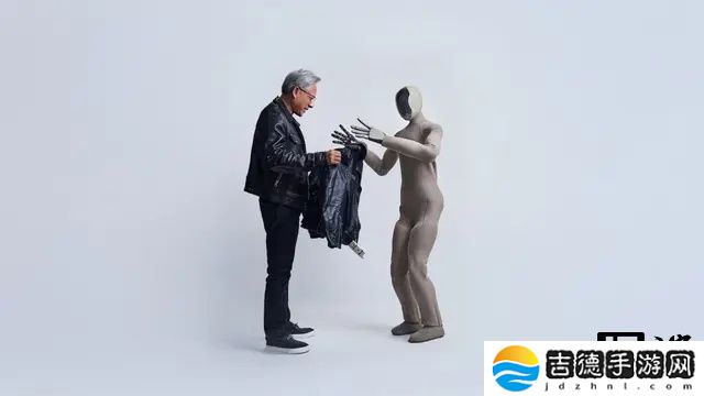 人形机器人给黄仁勋递上皮衣，1X、英伟达联手搞事情
