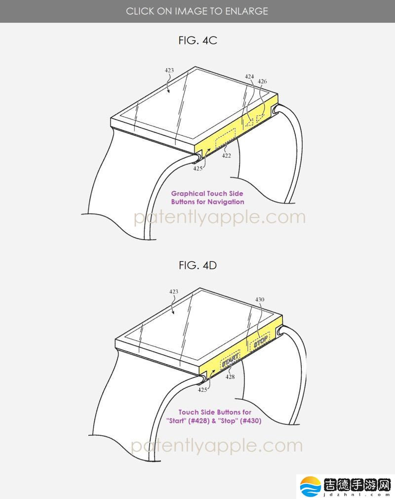 苹果获批玻璃表壳 Apple Watch 专利：侧边触控屏支持动态交互