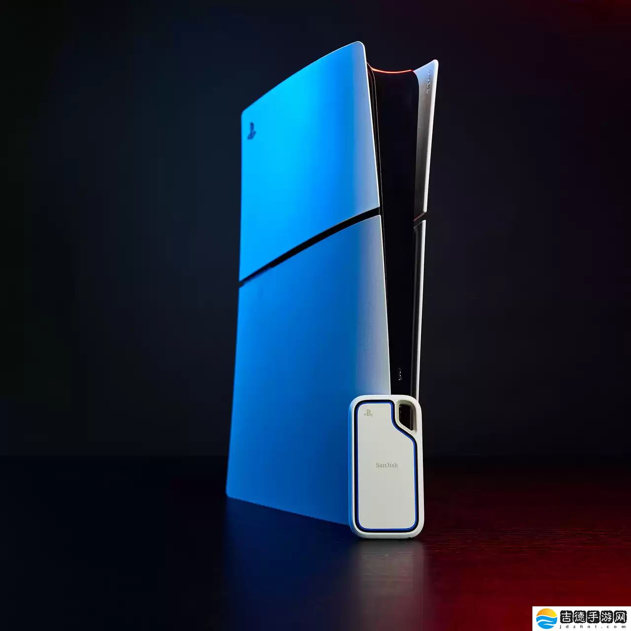 闪迪推出索尼 PS5 特别版至尊极速移动固态硬盘,主机同款白底点缀黑蓝设计