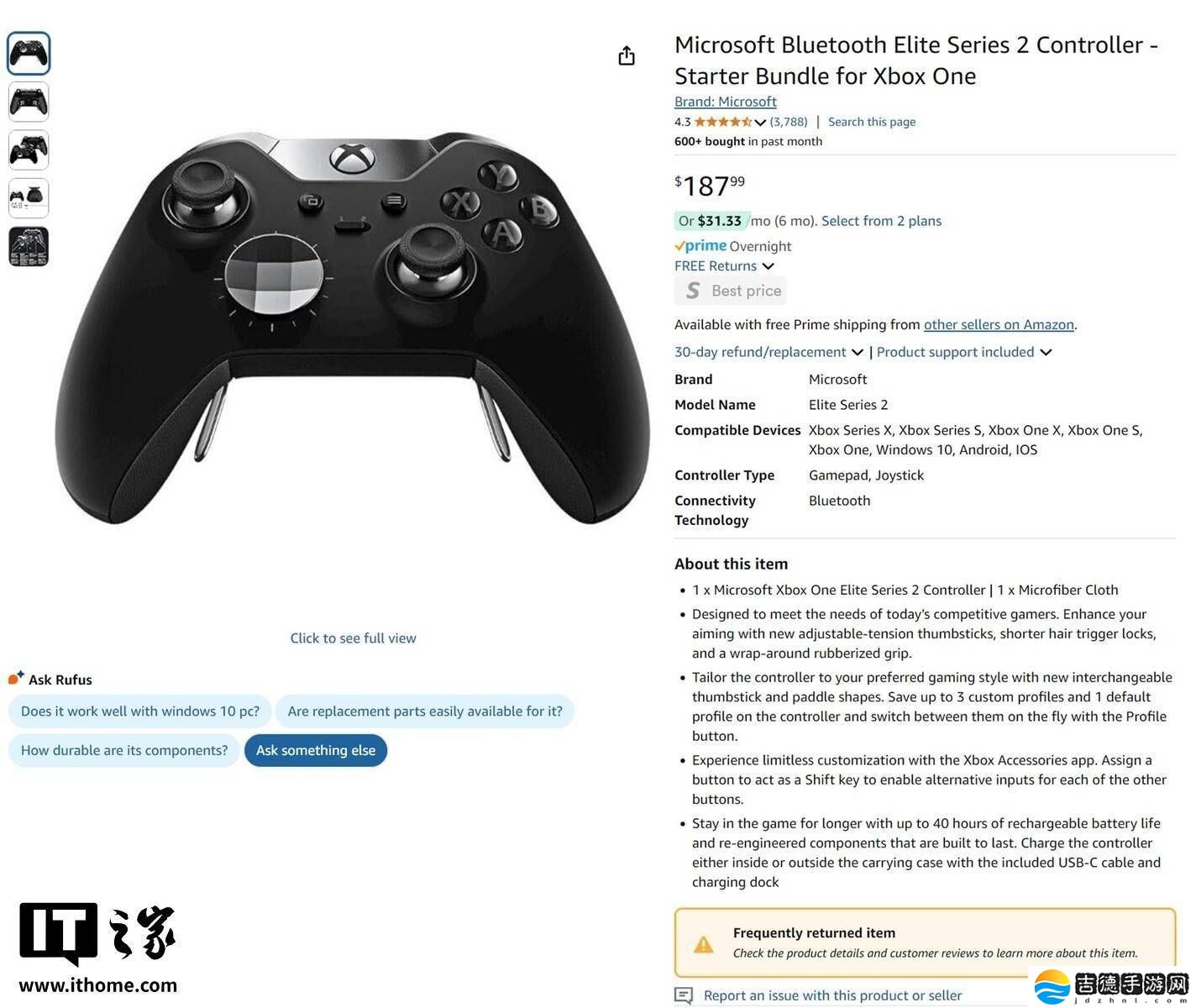 微软Xbox精英手柄2代遭遇退货潮，亚马逊亮黄牌警示